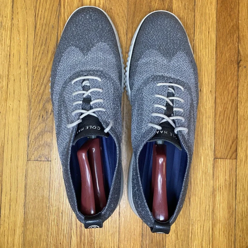 Cole Haan ZeroGrand Knit Oxford Shoes Mens Size 13 Gray Grand.OS Casual